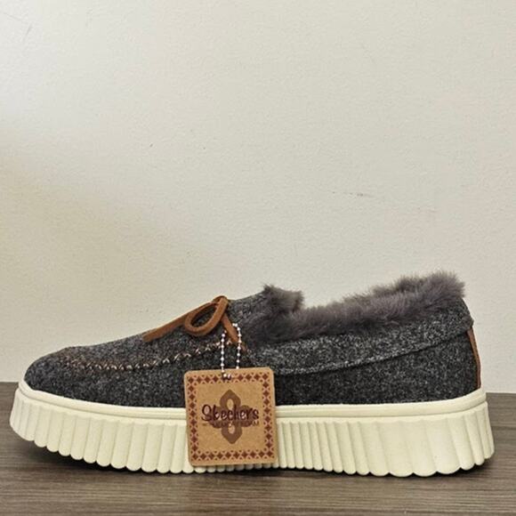 Skechers Women's Cozy Ojai Mocassin Casual Sneakers Size 7 Grey NWT - Picture 6 of 9